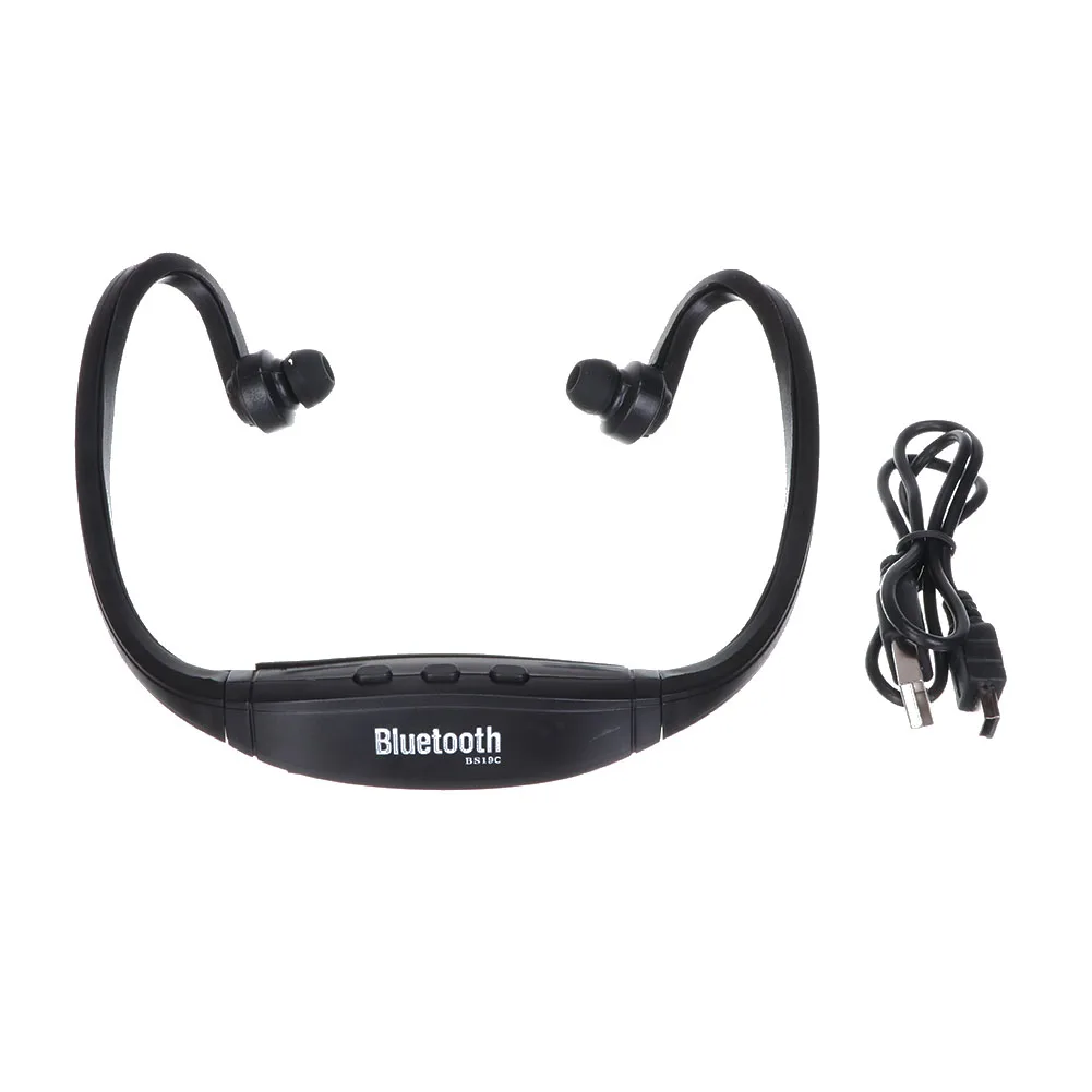 Sport Wireless Headset Headphone Earphone MP3 Music Player Micro SD TF FM Radio | Электроника