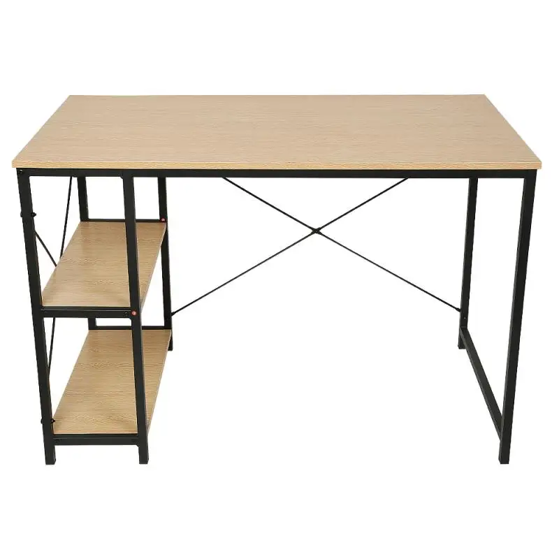 

1.1M Stable Bookcases Multi-purpose Steel-wood Bookcases Oak Color Wide Area Working Desk Resistant Scratch & Fade Furniture