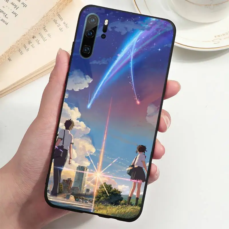 

Japanese Anime Your Name Phone Case For Huawei P20 P30 P40 lite Pro P Smart 2019 Mate 10 20 Lite Pro Nova 5t