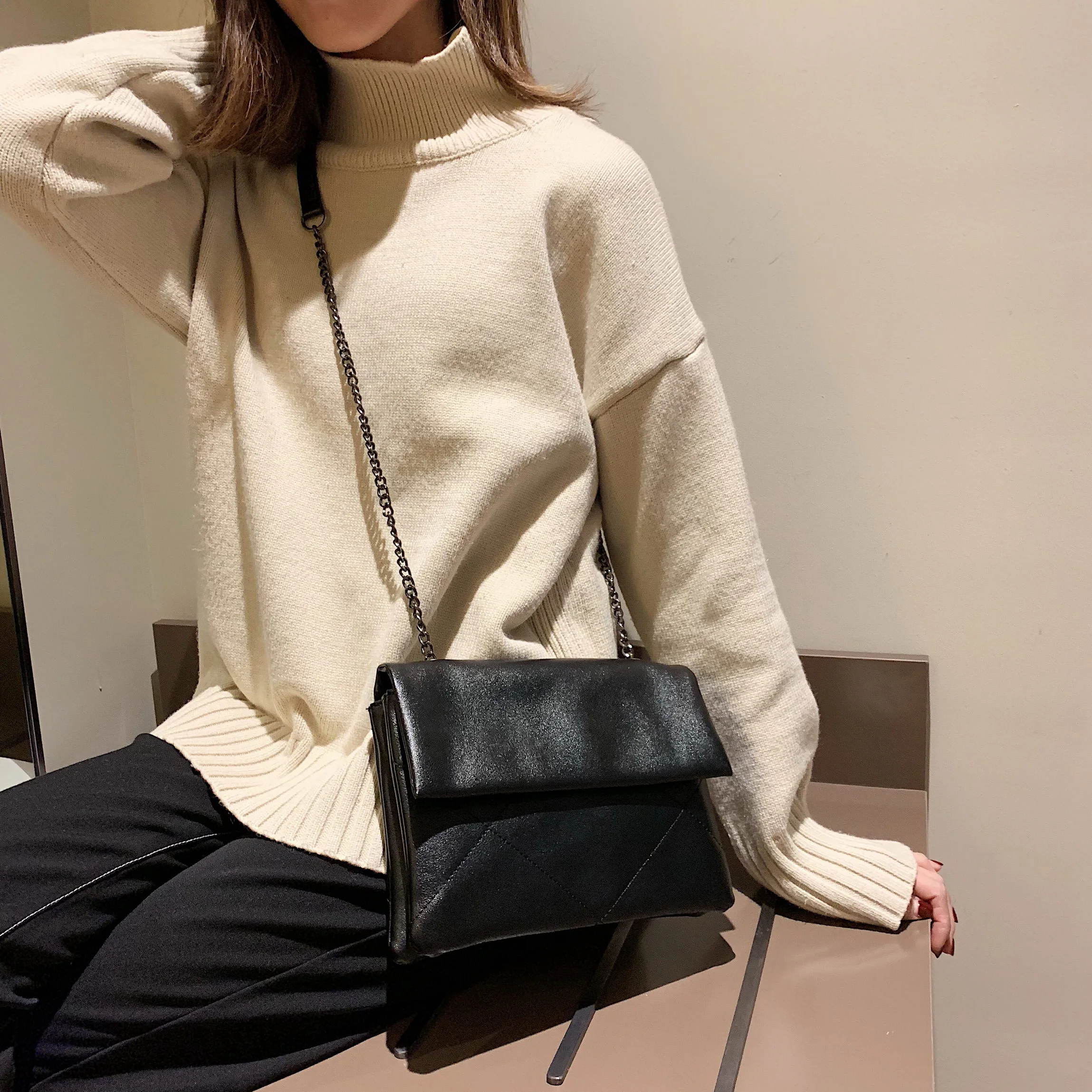 

OLSITTI High Quality Casual Luxury Handbags Women's Shoulder Bags for Women 2020 Designer Leather Women's Crossbody Sac A Main