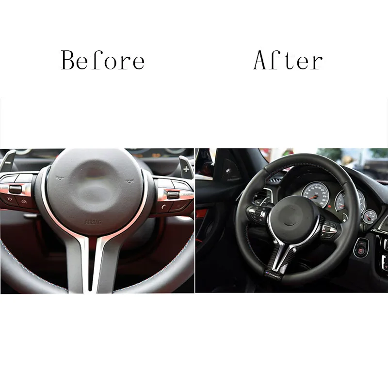 Цена Отделка рулевого колеса для BMW M2 M3 M4 F87 F80 F82 M6 F06 F12 F13 F15 X5M F85 F16 X6M F86, чехол рулевого колеса из углеродного волокна