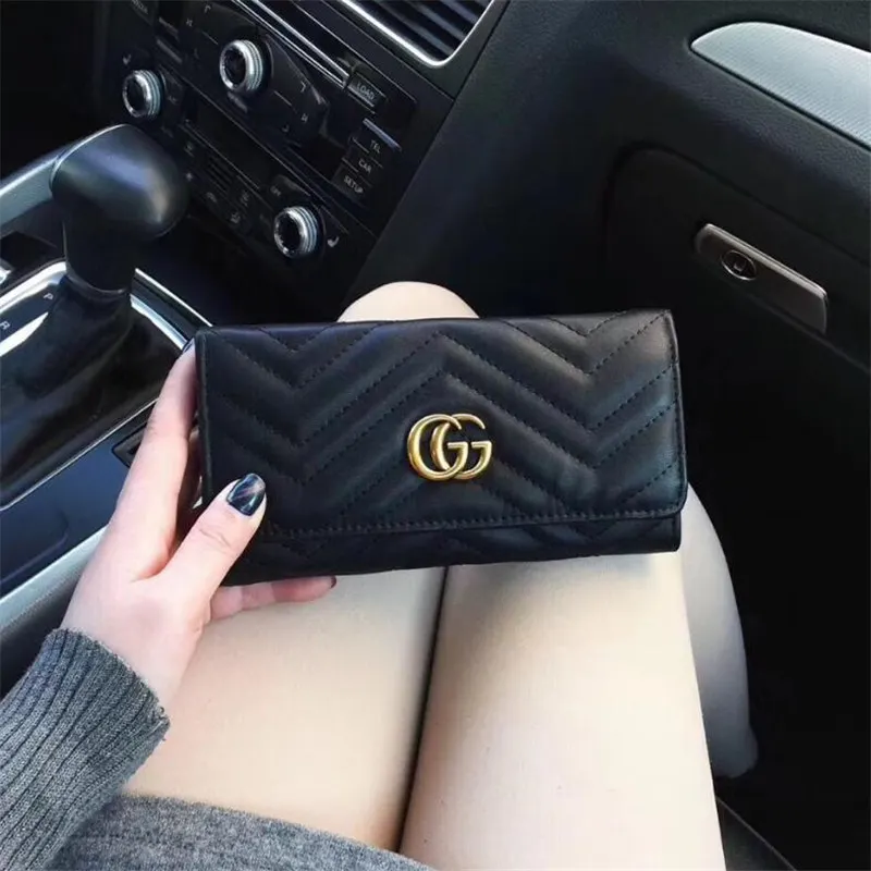

High quality New Designer women wallet long purse Sheepskin wallet best selling fashion popular style new arrive