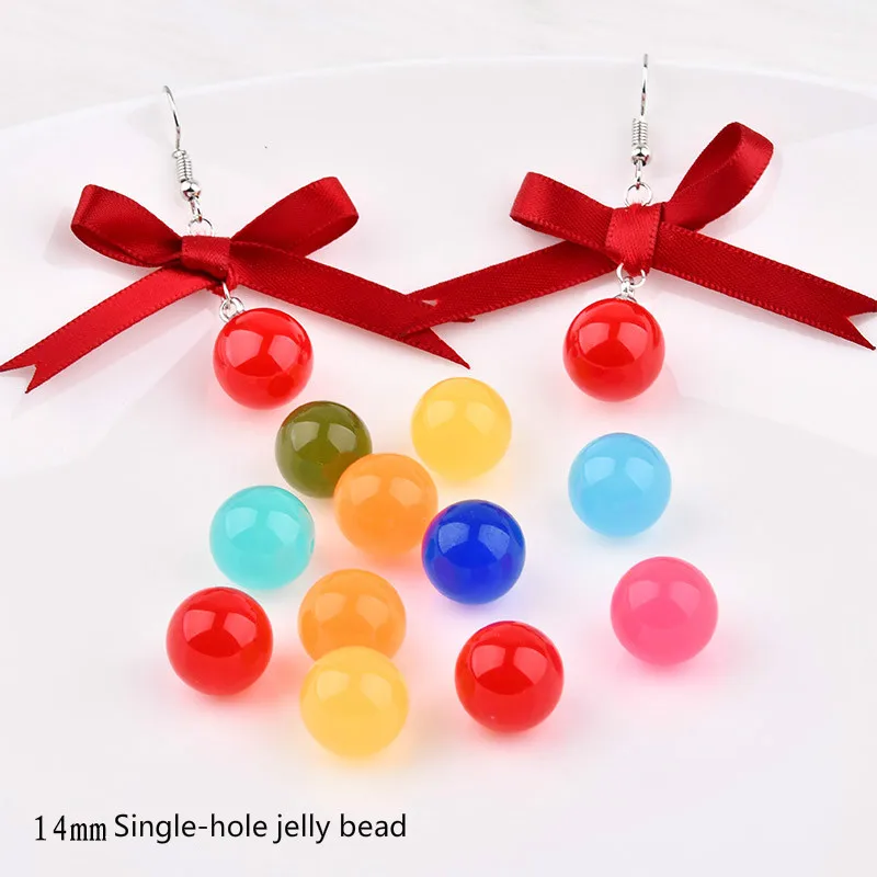 Корейское ручное кольцо резиновые серьги аксессуары материал DIY бусины желе