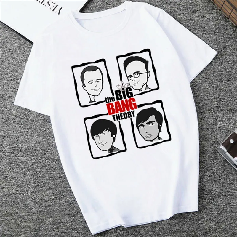 

Women's T-shirt Casual Short Sleeved Big Bang Theory Printed Tops Tees Funny Pattern Girl Blouse Harajuku Summer Female Clothing