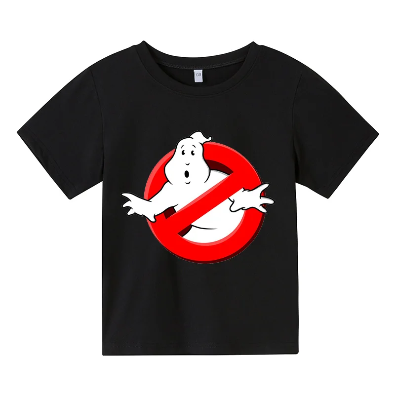 

Children's Cotton T-shirt Printed Ghostbusters Movie Boys Girls Casual Short Sleeve Top Summer 4T-14T