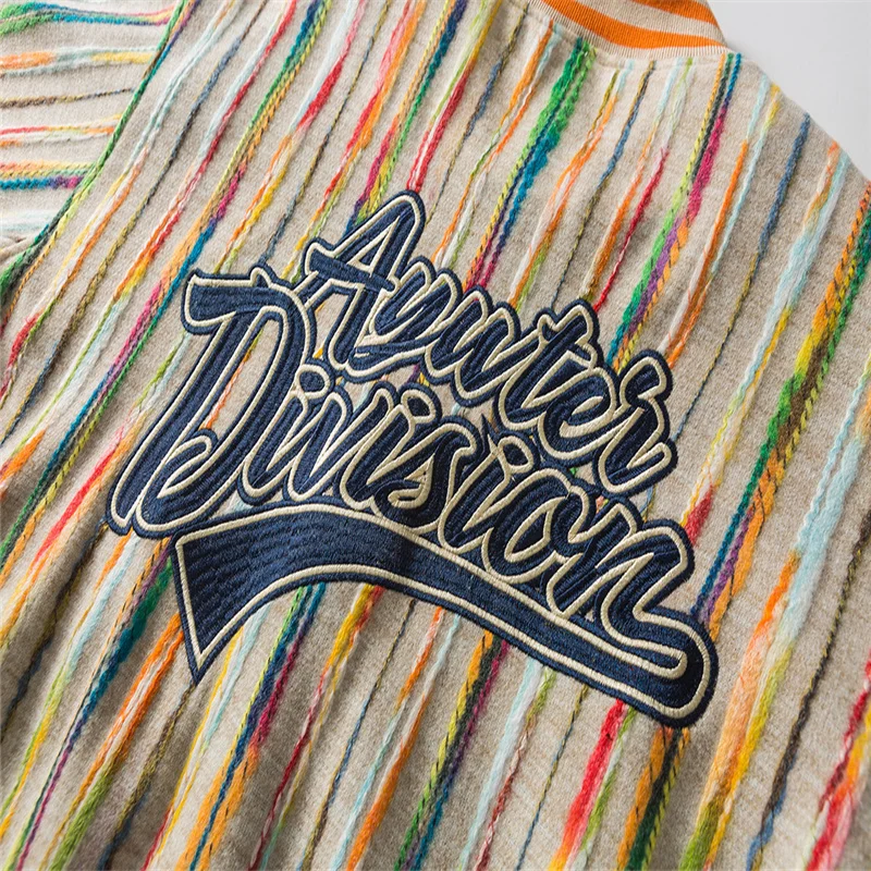 

2021 New Arrival Hot Bomber Jacket Brand Clothing Women Single Breasted Spliced Autumn Baseball Pure Fresh Stripe Coat Casual