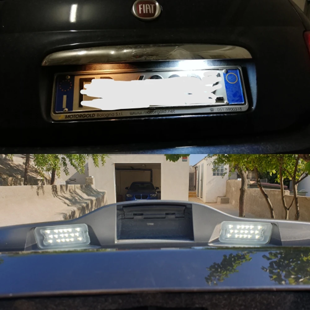 2 шт. Canbus светодиодный номерной знак свет для Fiat 500 Abarth МОДЕЛЬ 2007-2020 TARGA 51800482 |