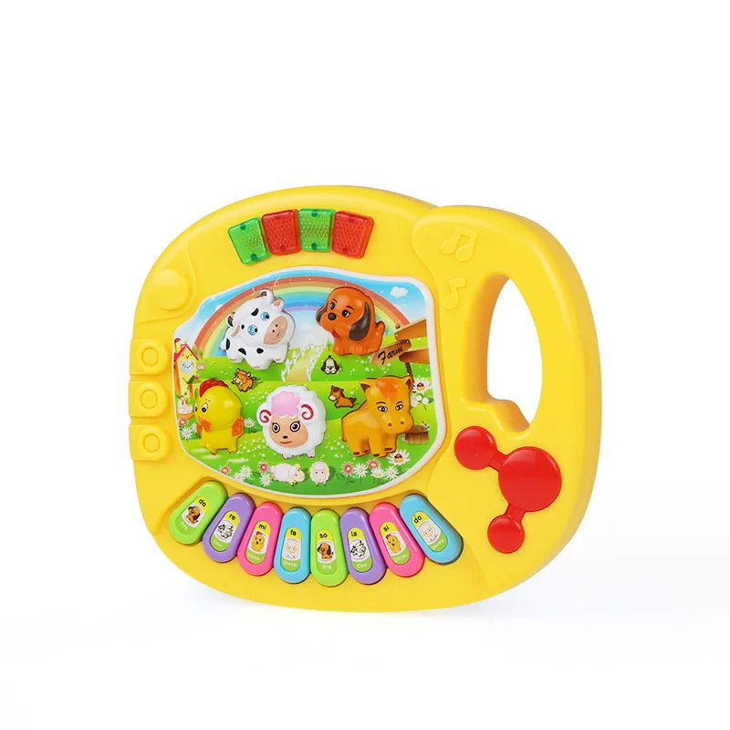 Yellow B 2 типа s ферма животные звук Дети Фортепиано музыкальная игрушка Музыкальные животные звучащая клавиатура пианино ребенок игровой Тип Музыкальные инструменты - Цвет: Yellow B