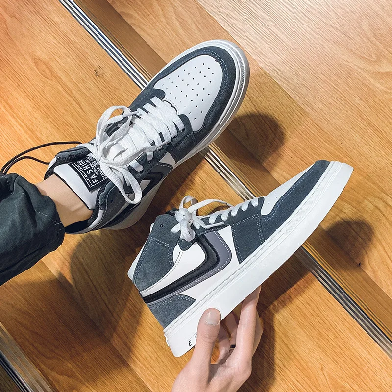 

Men's Trend High-top Sneakers Fashion Winter Warm Sports Shoes Popular Outdoor Casual Botas Trainers Zapatillas Hombr