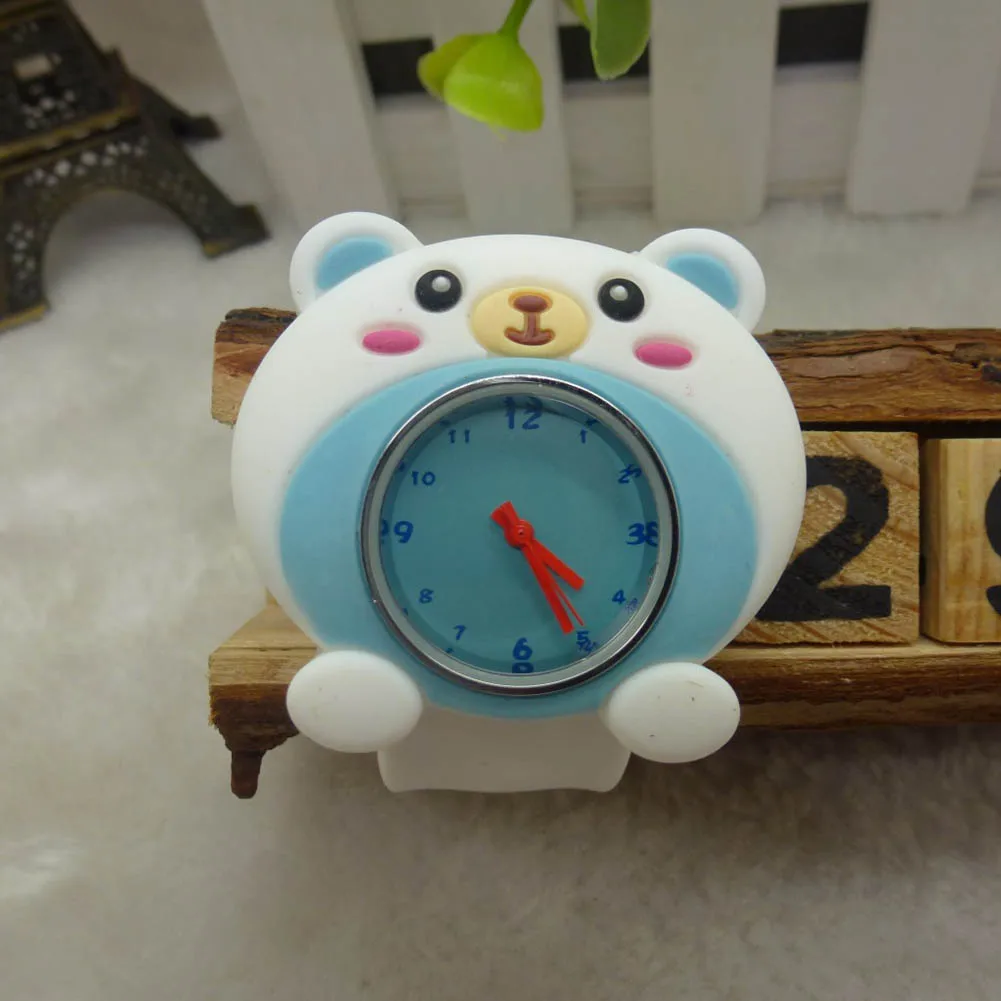 

Cute Adorable Cartoon Gel Unisex Children Quartz Kids Strap Wrist Watch Cute Unique Pattern Gift AC889