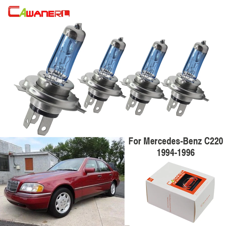 Автомобильная галогенная лампа Cawaner 4X100 Вт H4 дальний/ближний свет 4300K теплый белый