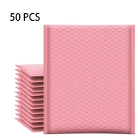 50pcs bubble mailers pink poly bubble mailer self seal padded envelopes gift bags blackblue packaging envelope bags for book