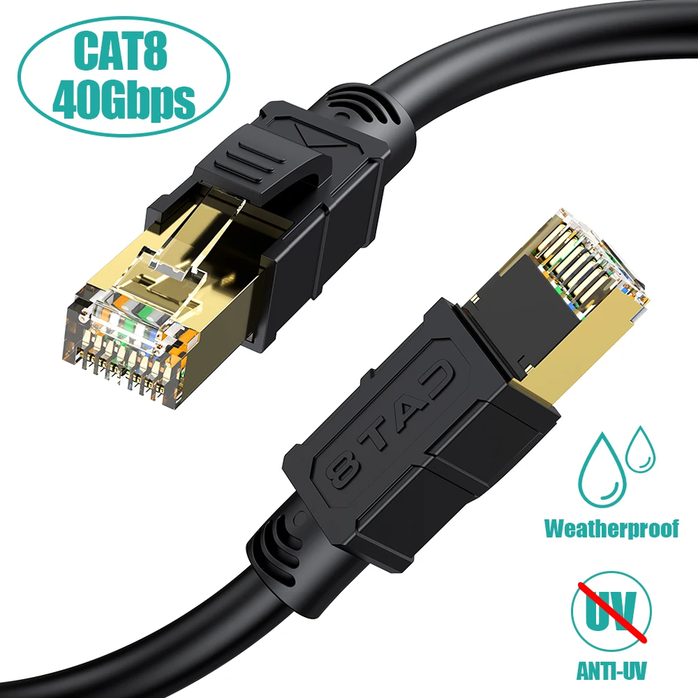Ethernet кабель Risingon CAT 8 40 Гбит/с 2000 МГц| |