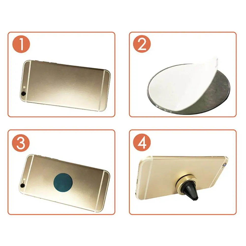 

30x30mm Round Magnetic Automobile Bracket Bracket Magnet Mobile Phone Adsorption Metal Iron Sheet For Magnetic Phone Holder