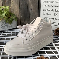 saitarun 2020 new flat platform shoes woman soft comfortable fashion white casual shoes artificial leather ladies flats 35 40