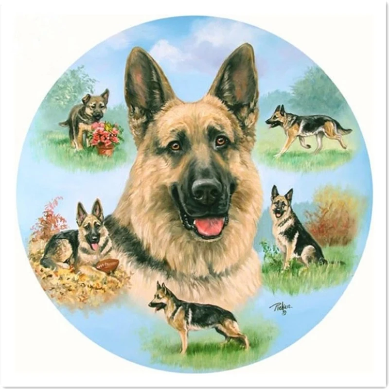 Алмазная мозаика алмазная картина вышивка крестиком животные ремесло собака