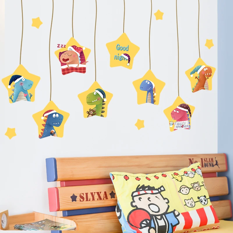 

Cartoon Star Wall Stickers for Kids Rooms Home Decor Children's Baby Room Wall Decals Living Room Bedroom Wallpaper Removable
