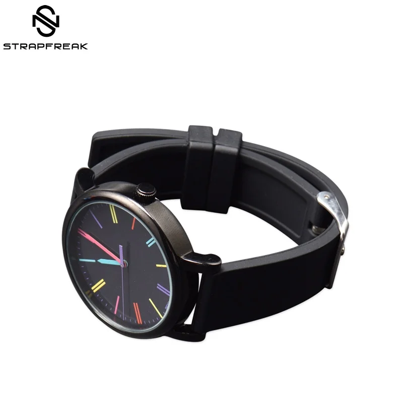 Generic Watch Straps 16mm 18mm 20mm 22mm 24mm 26mm 28mm Silicone Rubber band Wrist Belt Bracelet for Men | Наручные часы