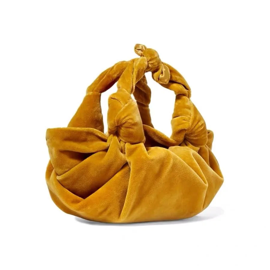 Новая праздничная сумка для пельменей бархатная в стиле Ins однотонная