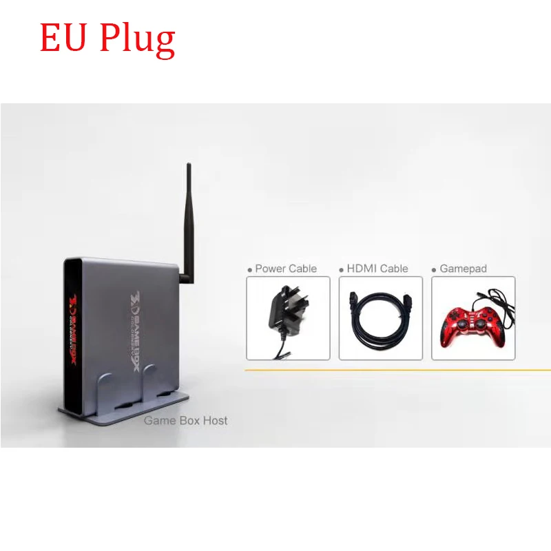 Белый 4K HDMI ТВ игровой хост 3D видео игра совместима со всеми играми эмулятор консоль интегрированная 2000 игра с wifi - Цвет: Белый