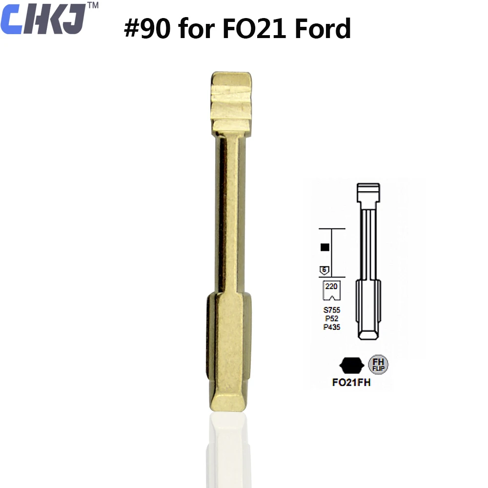 CHKJ 10 шт. автомобильное полотно дистанционного ключа для Ford Mondeo Модифицированная