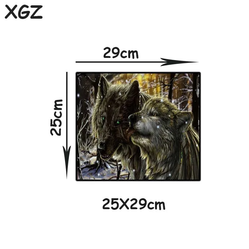 XGZ милый большой коврик для мыши с животным волком HD изысканный черный домашнего