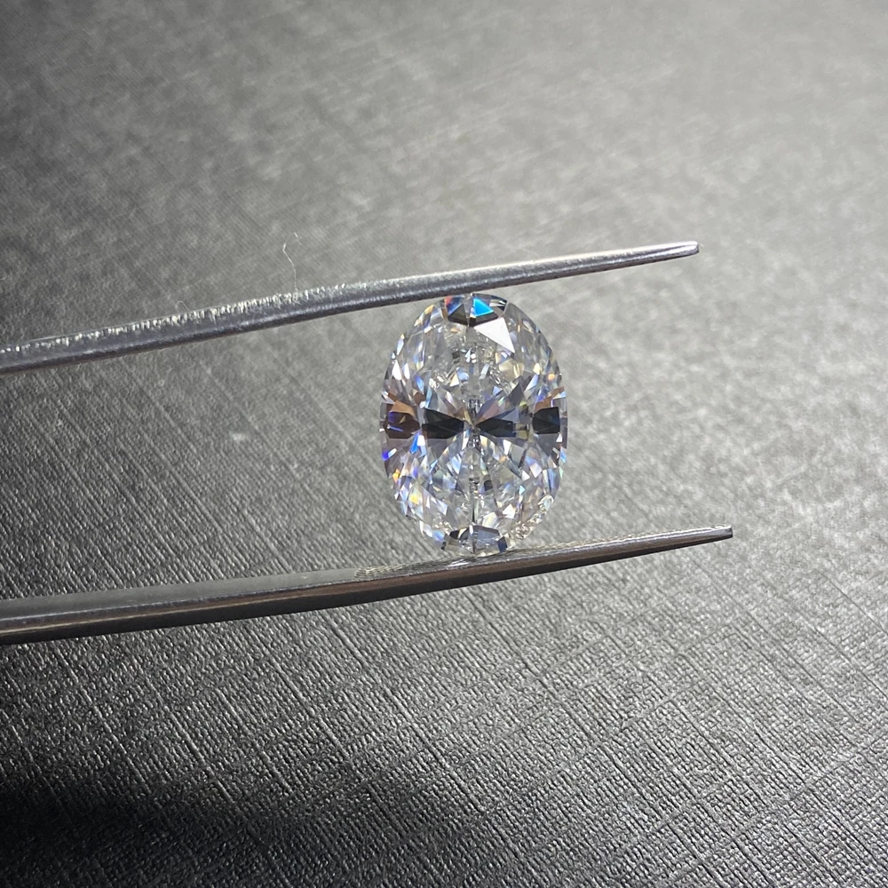 Классический Ювелирное Украшение с белым Цвет D VVS овальным вырезом