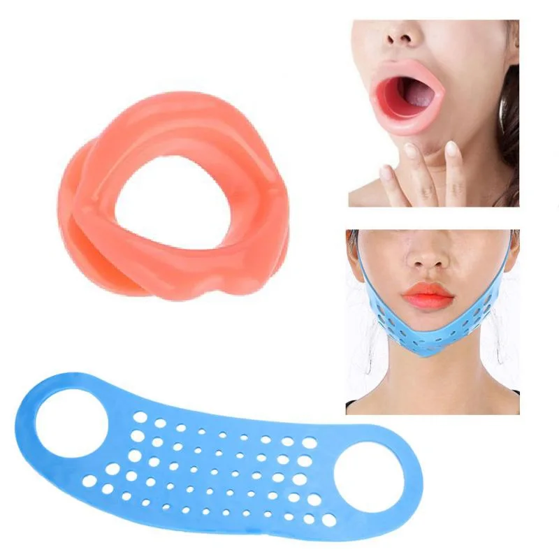 Подтягивающий гамак для лица подбородок щек похудение против морщин силиконовый