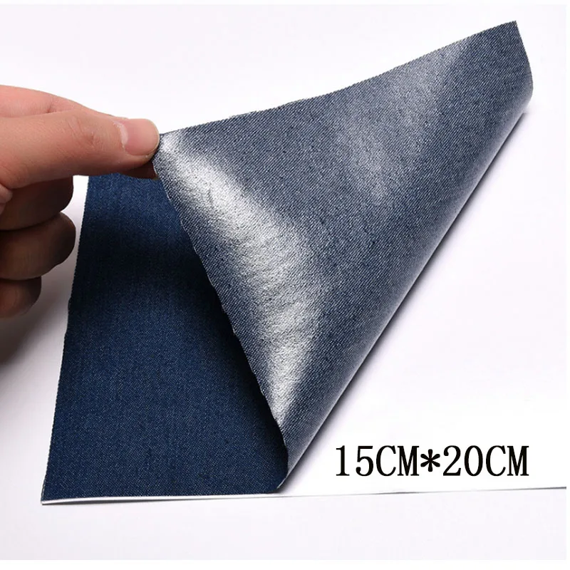 15*20CM Jeans Elbow Fabric Iron-on Denim Patches Clothes DIY Repair Pants Knee Applique Apparel Self-adhesive Hole Patch | Дом и сад