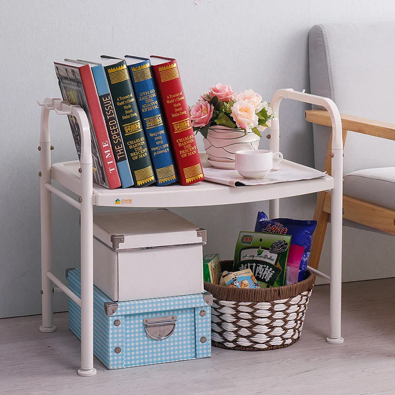 Прочная металлическая полка для хранения микроволновых печей с белым порошковым