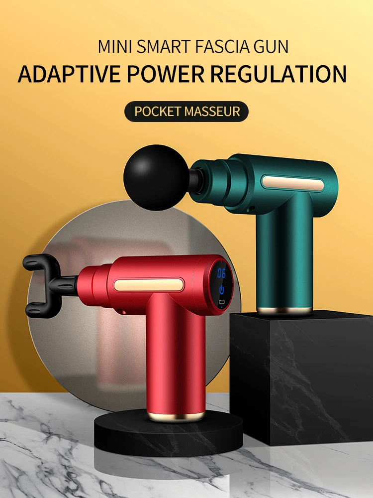 

Massage Gun Deep Tissue Percussion Muscle Massager For Pain Relief Fascia Gun Electric Body Massager