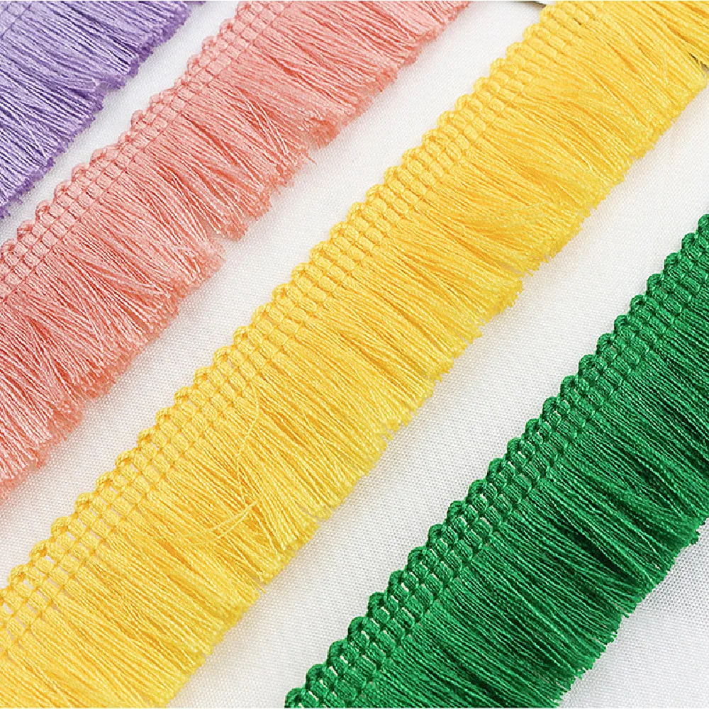 Короткая бахрома с кисточками из полиэстера 25 ярдов/партия подвесная для