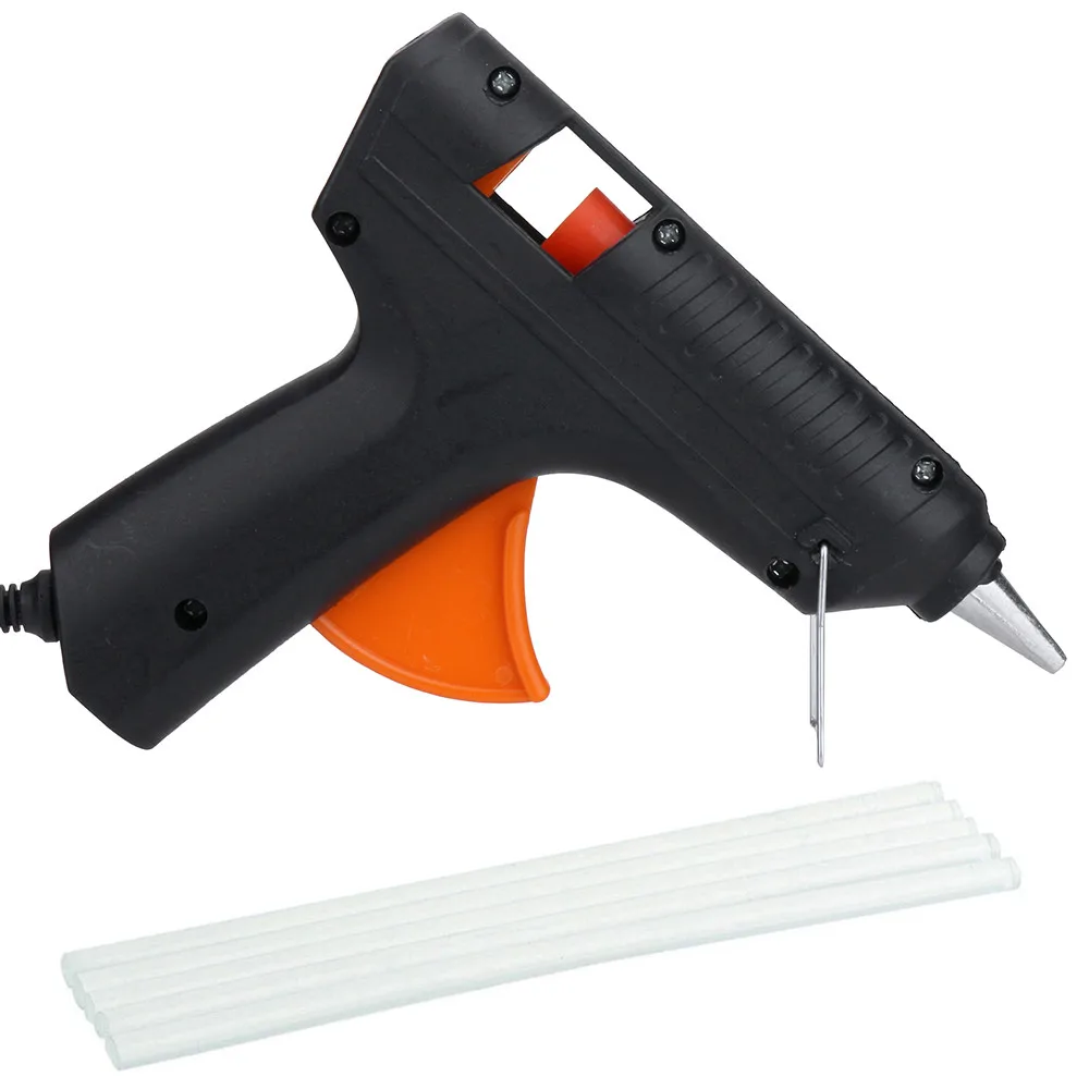 Новый Электрический термоклей с 5 клейкими промышленными палочками хобби