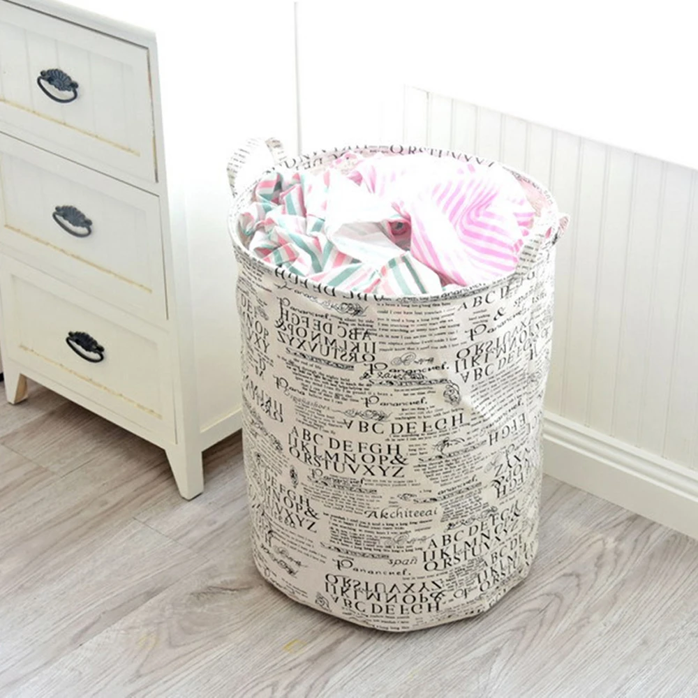 Домашний Ностальгический деревенский стиль хлопковое и льняное ведро для