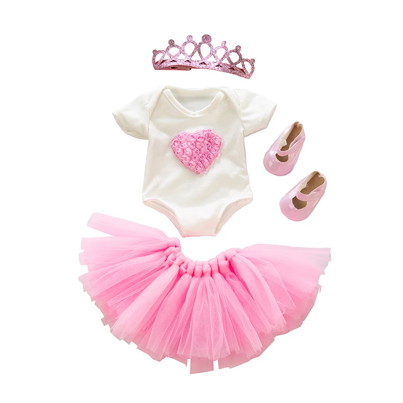 Кукольная одежда подходит для новорожденных 18 дюймов 43 см сине-красный