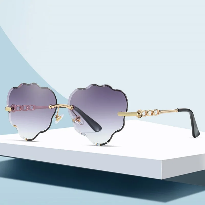 Очки солнцезащитные женские с градиентными линзами UV400 модные шестиугольные в