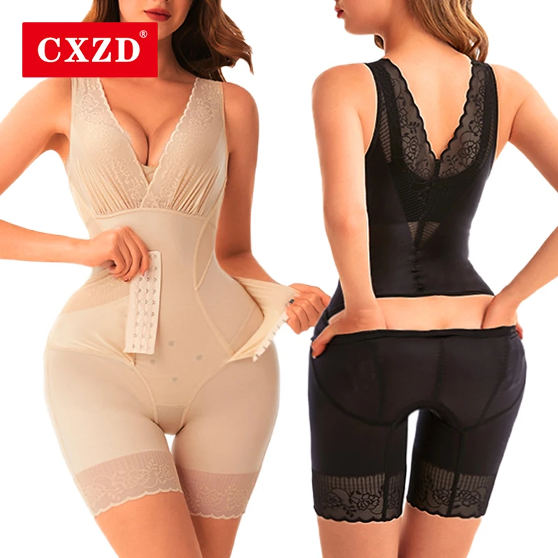 

CXZD утягивающий корсет для талии, утягивающий живот, Женское боди, дышащая Бесшовная корректирующая одежда, корсет для подтяжки ягодиц