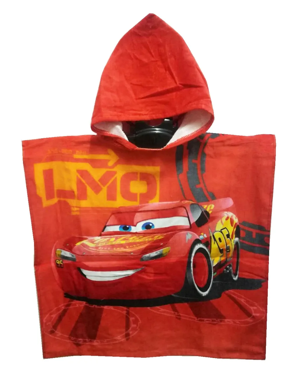 Disney Mc queen cars100% хлопок, полотенце с капюшоном для девочек от 0 до 3 лет, полотенце для пляжа и бассейна, 50x115 см