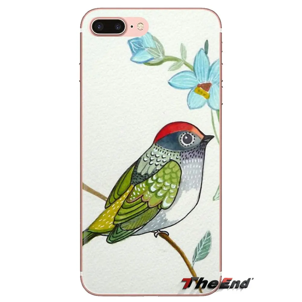 Мягкий чехол из ТПУ с рисунком Тропической птицы для iPhone XS Max XR X 4 4s 5 5S 5C SE 6 6S 7 8 Plus