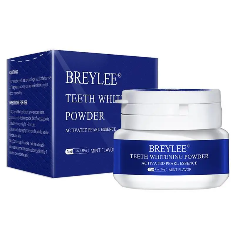 Отбеливание зубов Breylee порошок гигиена полости рта зубной пасты белая зубная