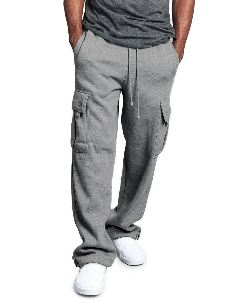 

Cargo Pants Men Streetwear Men's Loose-Fitting Multi-Pocket Cotton Trousers Large Size Casual Straight Cargo Pants Multicolor