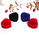 Держатель в форме сердца для кольца на палец, держатель для сережек-гвоздиков, коробка для хранения ювелирных изделий, контейнер, коробка для колец, демонстрация ювелирных изделий, чехол, подарочные коробки