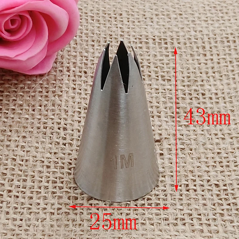 #1 м нержавеющая сталь 1 глазурь кончики трубопроводов Торт кондитерский мешок