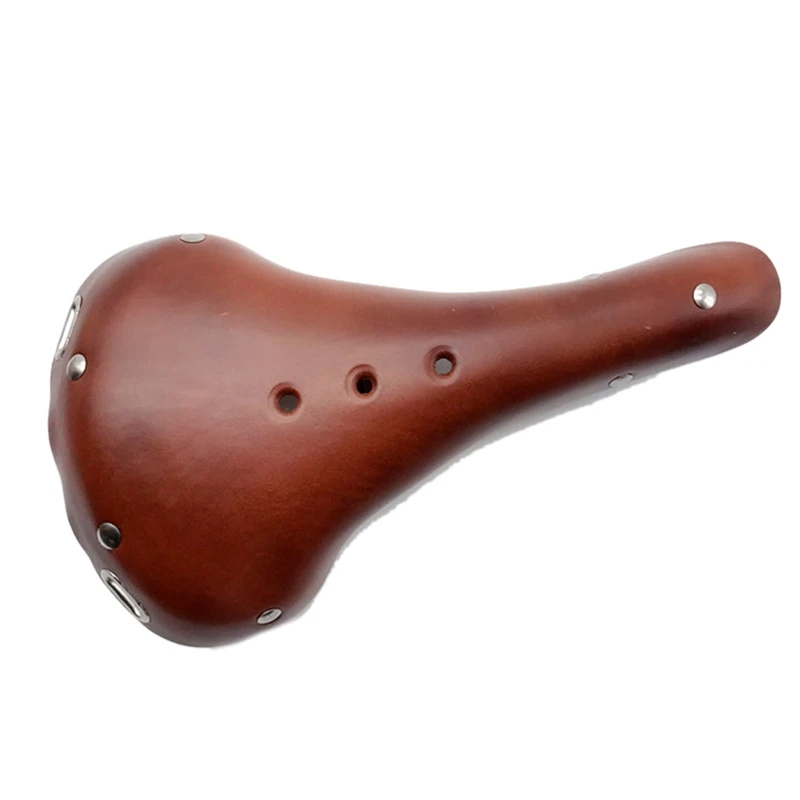 

Leather Bicycle Saddle for Brompton Folding Bike Retro Vintage Bicycle Seat Cushion