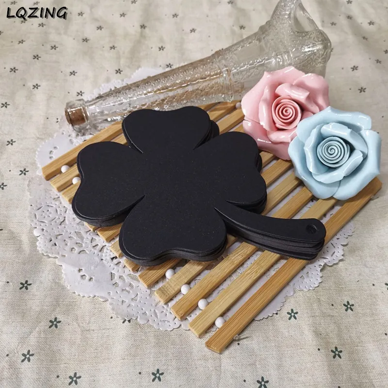 Новый стиль четыре листа клевера форма пустая закладка цена подвесные бирки