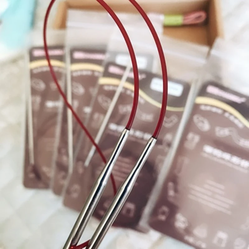 Спицы для вязания сделай сам круговые нейлоновые спицы 40/60/80/100/120 см свитеров