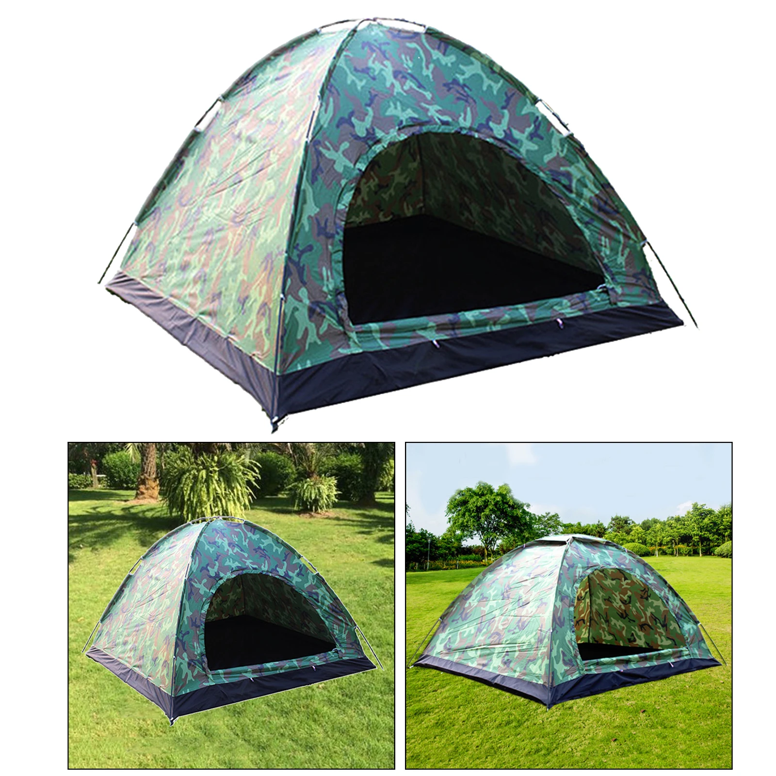 

3-4 Persons Tent Waterproof Instant Up Canopy for Outdoor Camping Hiking Sun Shelter Rain Lightweight Dome Tent Travel