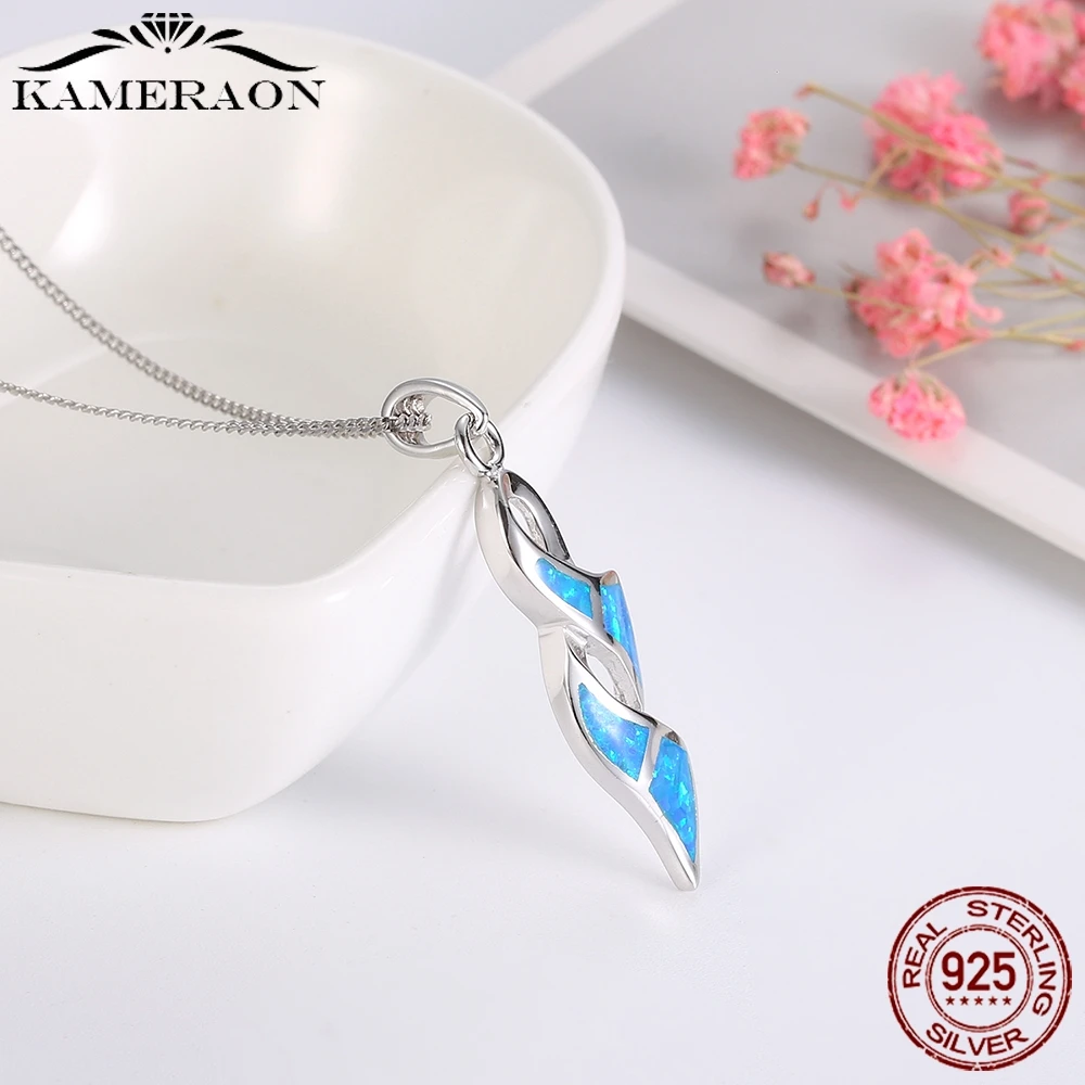 KAMERAON 2020 Новинка 925 Стерлинговое Серебро простая Геометрическая подвеска