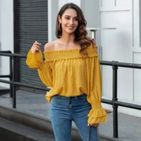 zogaa t shirts women spring autumn sexy one shoulder full sleeve loose top tees butterfly sleeve korean style sweet female chic