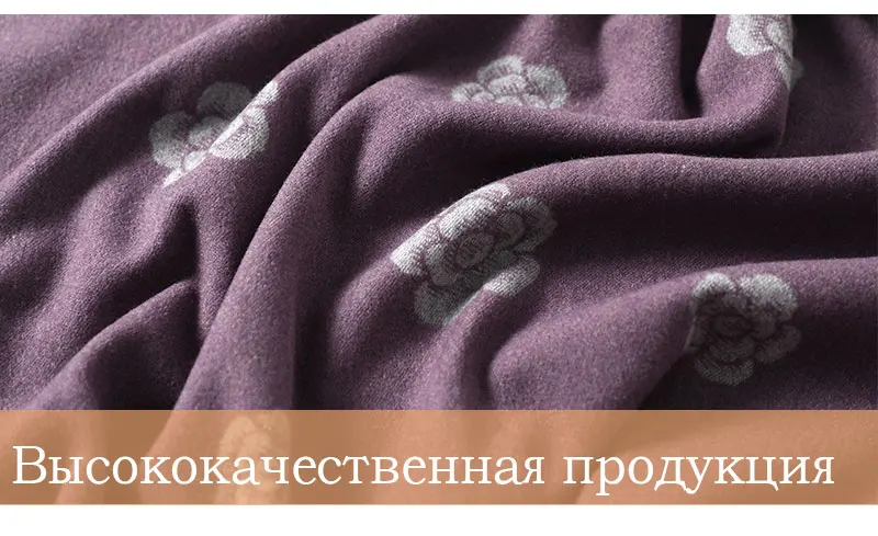 Двустороннее кашемировые шарфы Для женщин бренд "гусиные лапки" Зимний шарф качественные шали и палантины Цветочные Ленточки пашмины Роковая женщина